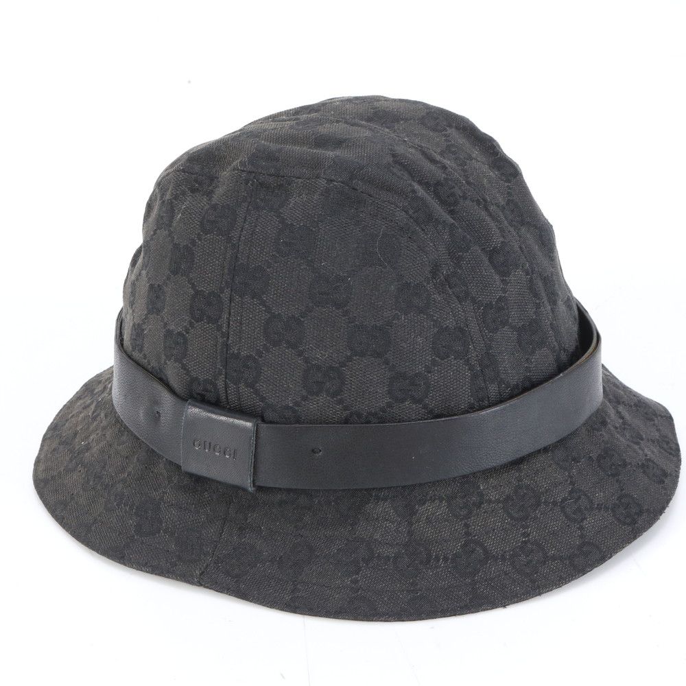 グッチ GG キャンバス バケット ハット バケハ 帽子 030367 XM116