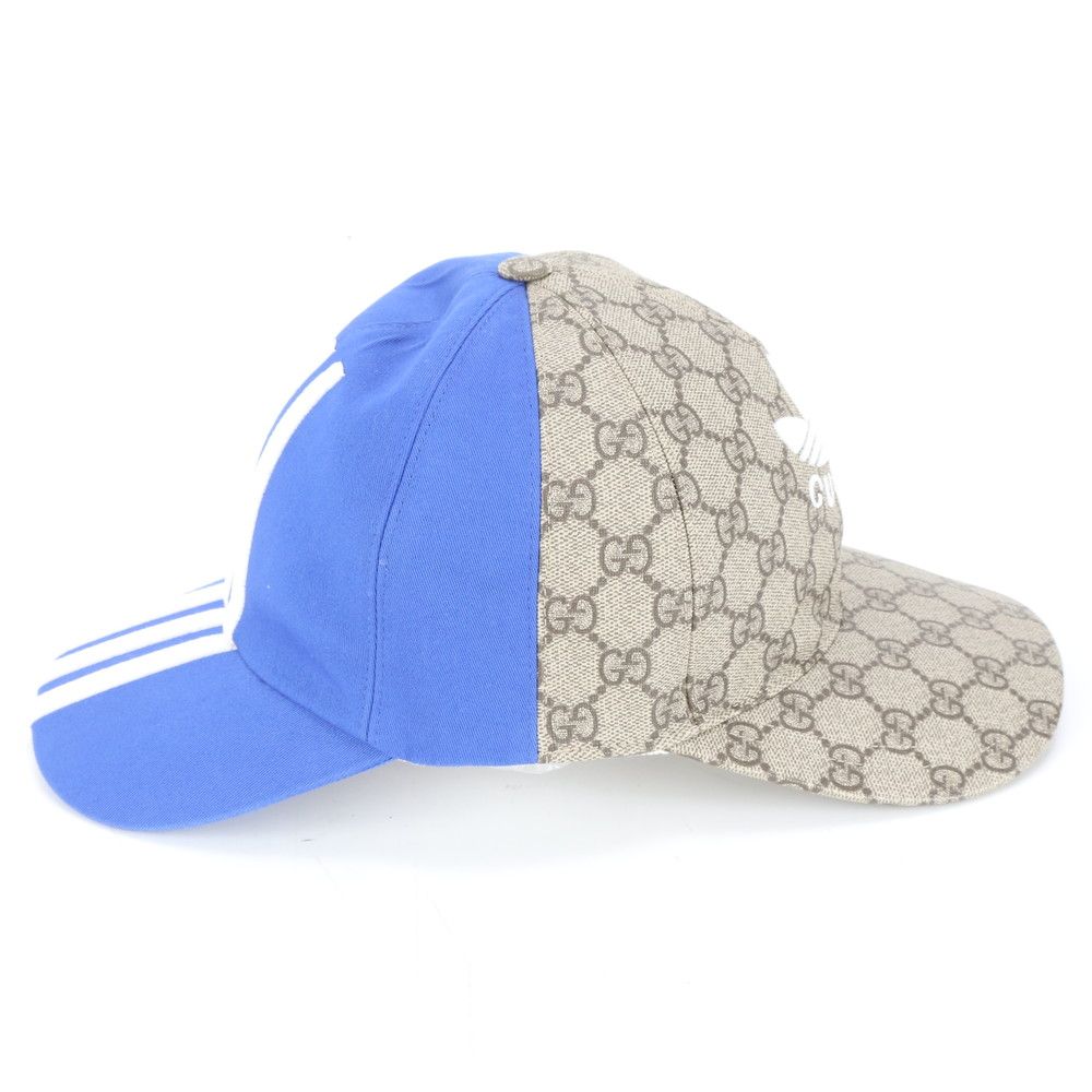 極美品 グッチ × アディダス コラボ GG スプリーム ダブルバイザー 両