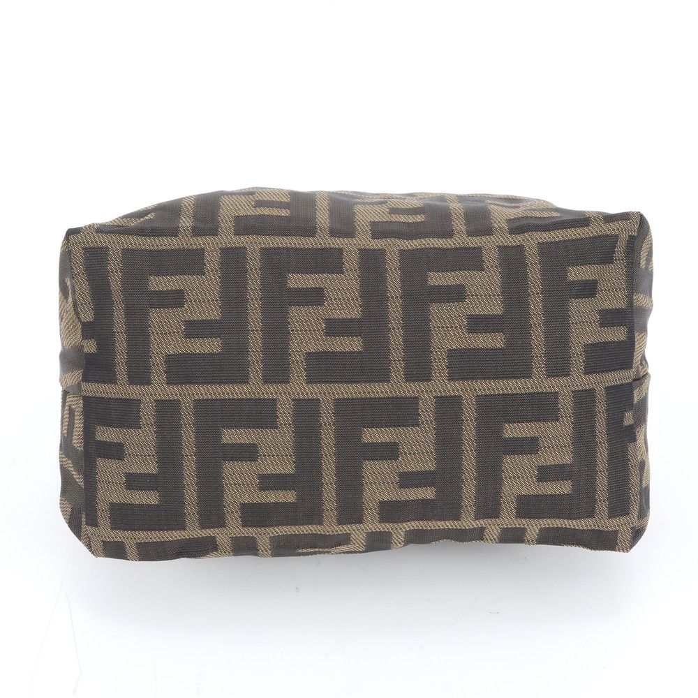 FENDI フェンディ ズッカ バニティ バッグ レザー ブラウン イタリア製