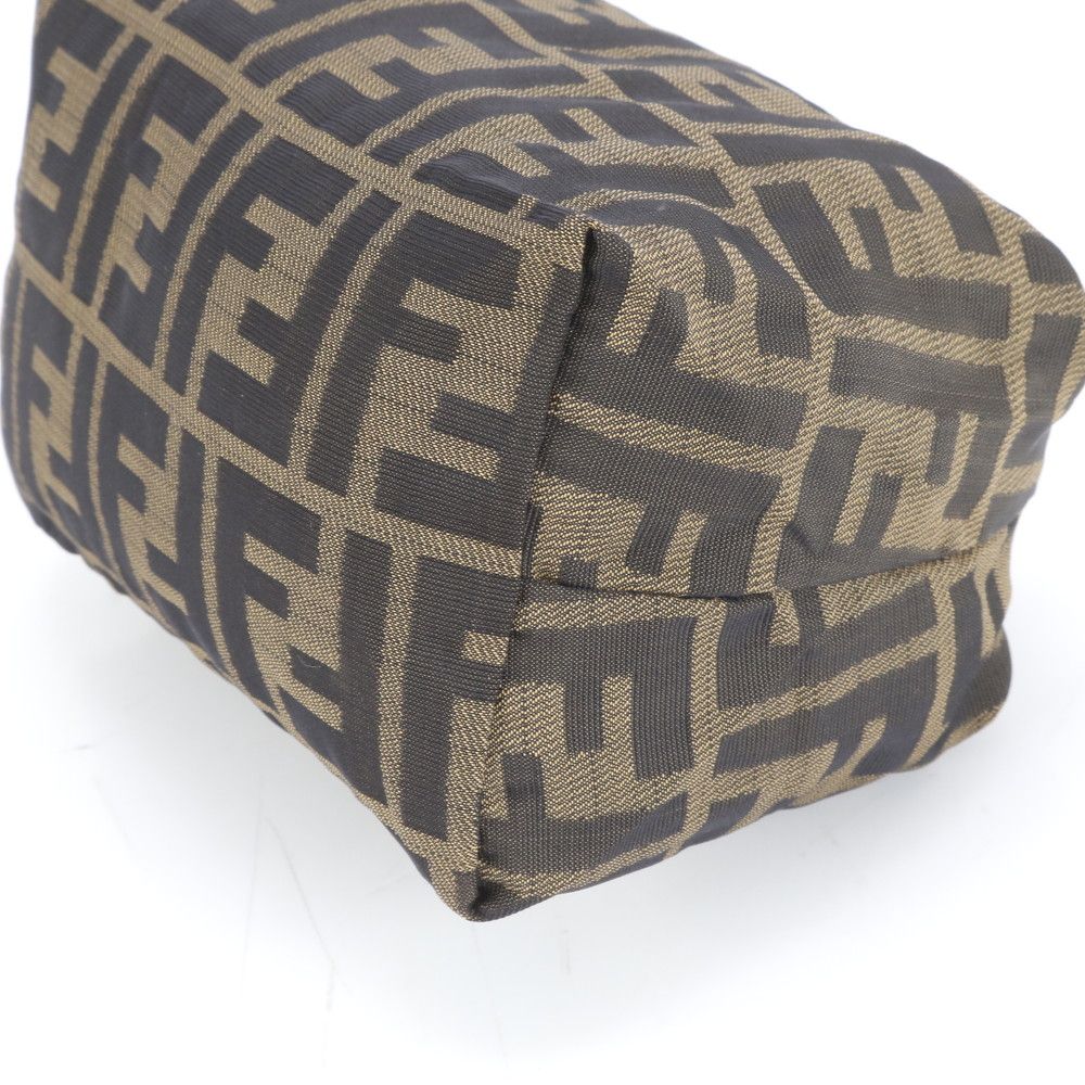 FENDI フェンディ ズッカ バニティ バッグ レザー ブラウン イタリア製 極美品 フェンディ ズッカ レザー ポーチ ミニ バニティ バッグ 26540