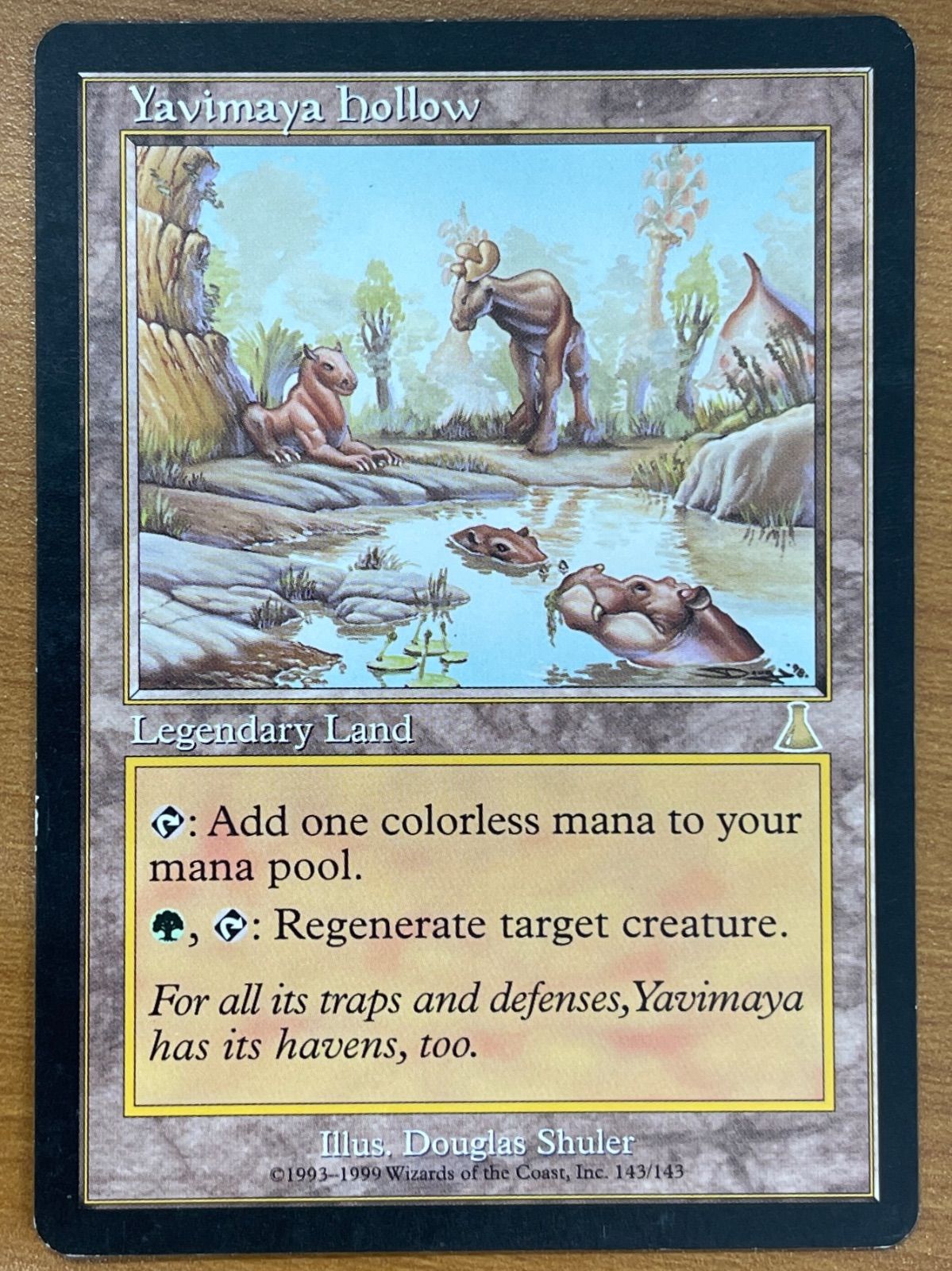 状態B ヤヴィマヤのうろ穴 英語版 EN版 旧枠 MTG マジックザ