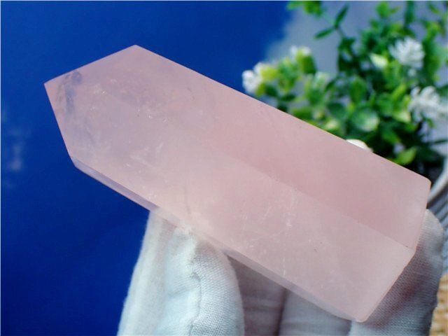 AA級家庭円満☆天然ローズクォーツ六角柱YT3E2/39E04A - メルカリ