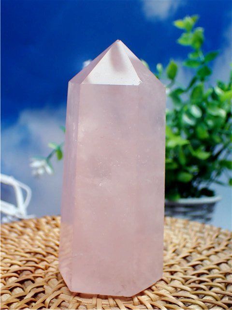 AA級家庭円満☆天然ローズクォーツ六角柱YT3E2/39E04A - メルカリ