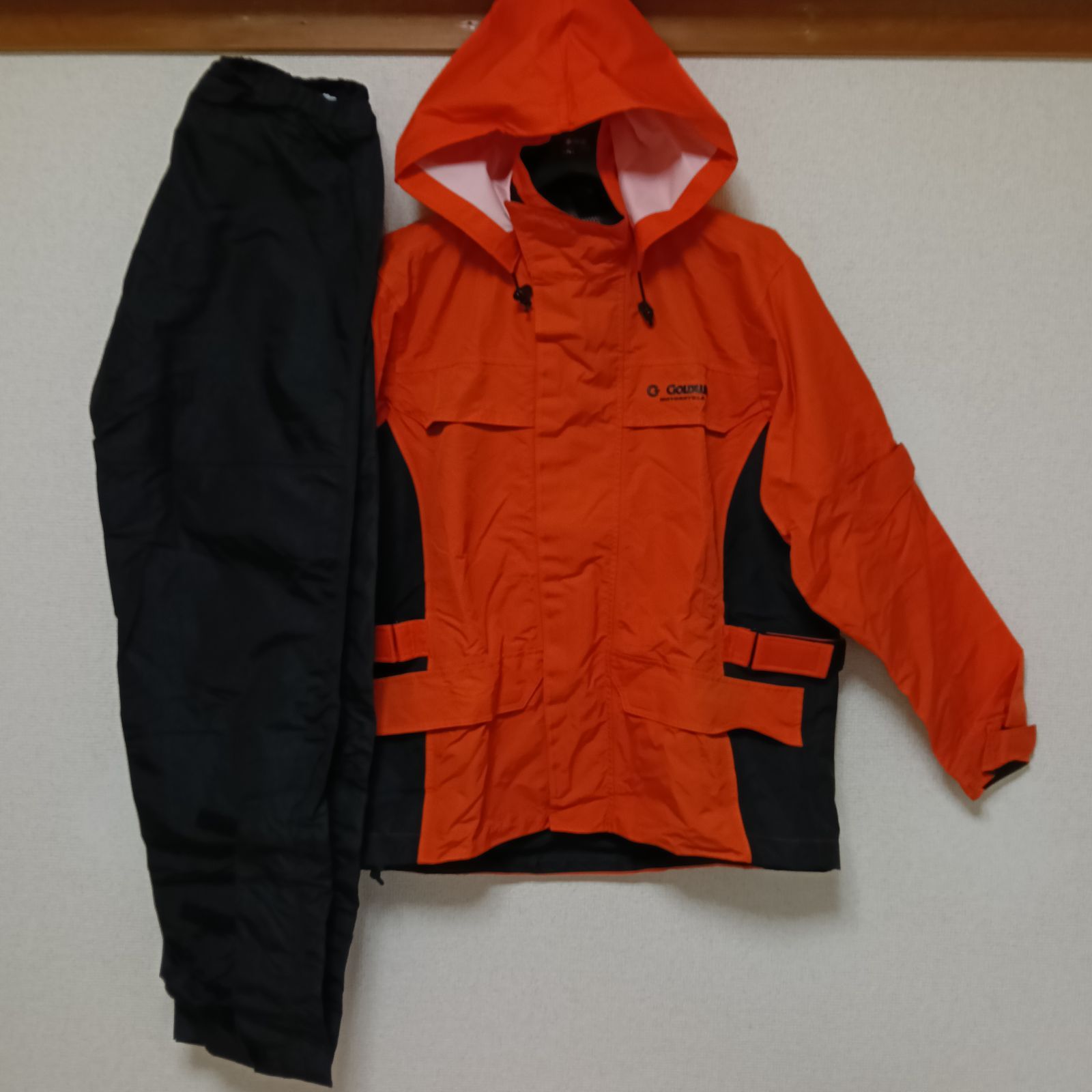 Goldwin 防水ジャケット&パンツセット 美品Goldwin motorcycleゴールドウィン上下セットアップジャケット