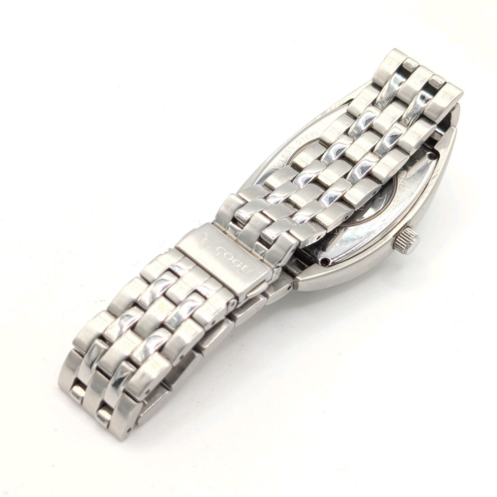 シルバー 黒文字盤