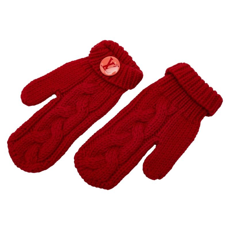 ルイ ヴィトン モーフル コンスタンス グローブ ミトン 手袋 缶バッチ