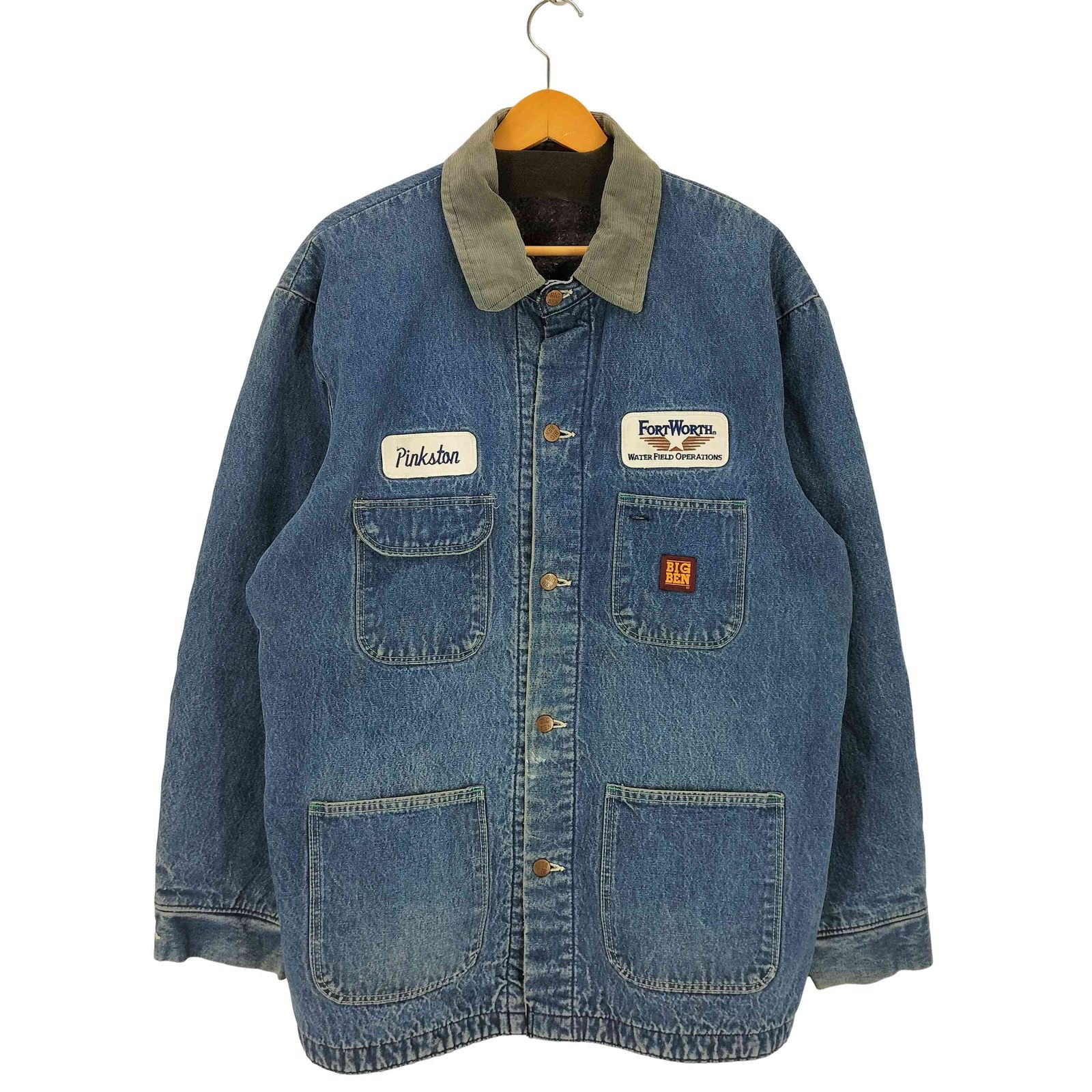 ビッグベン BIG BEN 80s USA製 裏地ブランケット 企業ロゴパッチ