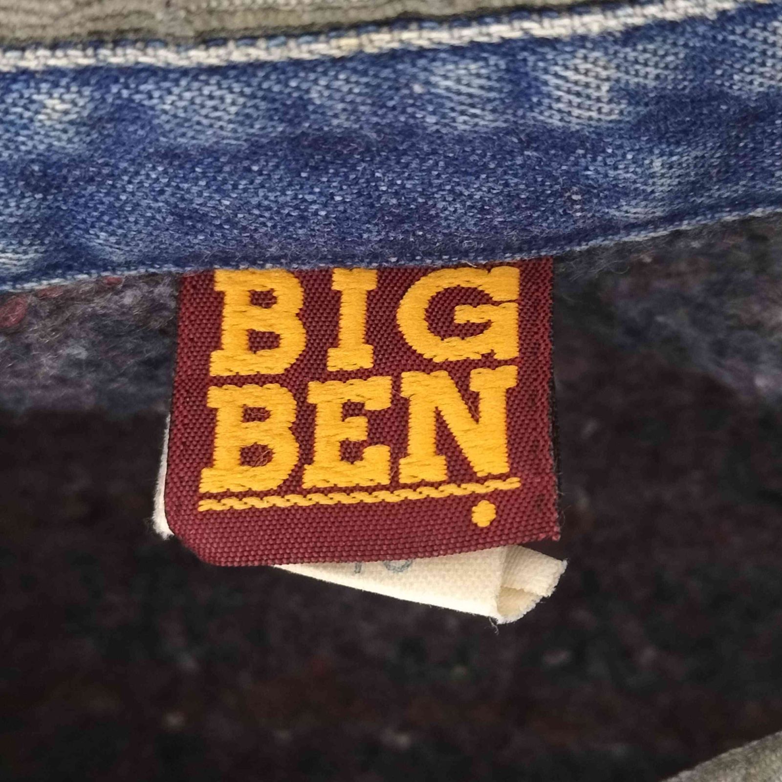 ビッグベン BIG BEN 80s USA製 裏地ブランケット 企業ロゴパッチ