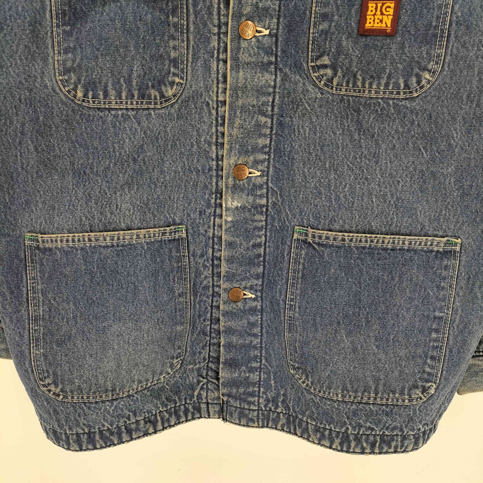 ビッグベン BIG BEN 80s USA製 裏地ブランケット 企業ロゴパッチ