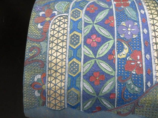 2503-16 未仕立て 袋帯 美品 正絹 着物 汕頭刺繍 - メルカリ