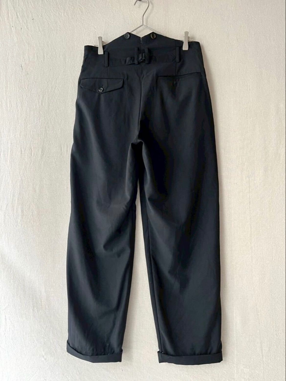 90s Yohji Yamamoto POUR HOMME ウール ギャバジン スラックス / S
