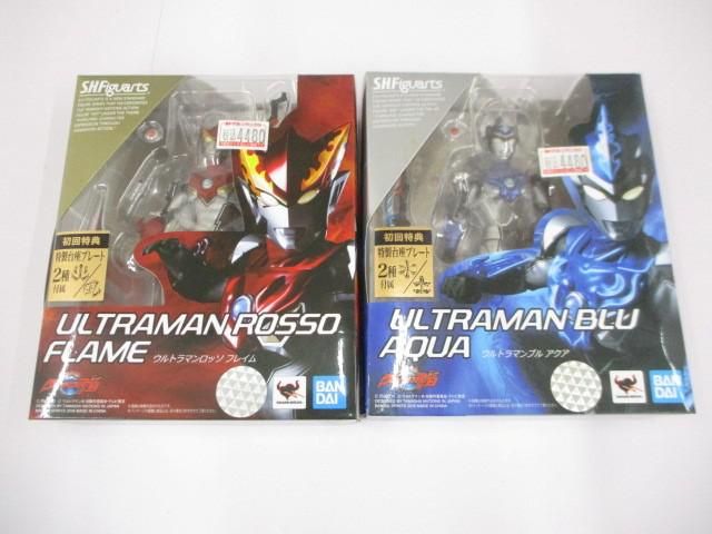 ホビー バンダイ S H フィギュアーツ ウルトラマンループ R B ウルトラマンロッソ フレイム アクア 2点セット