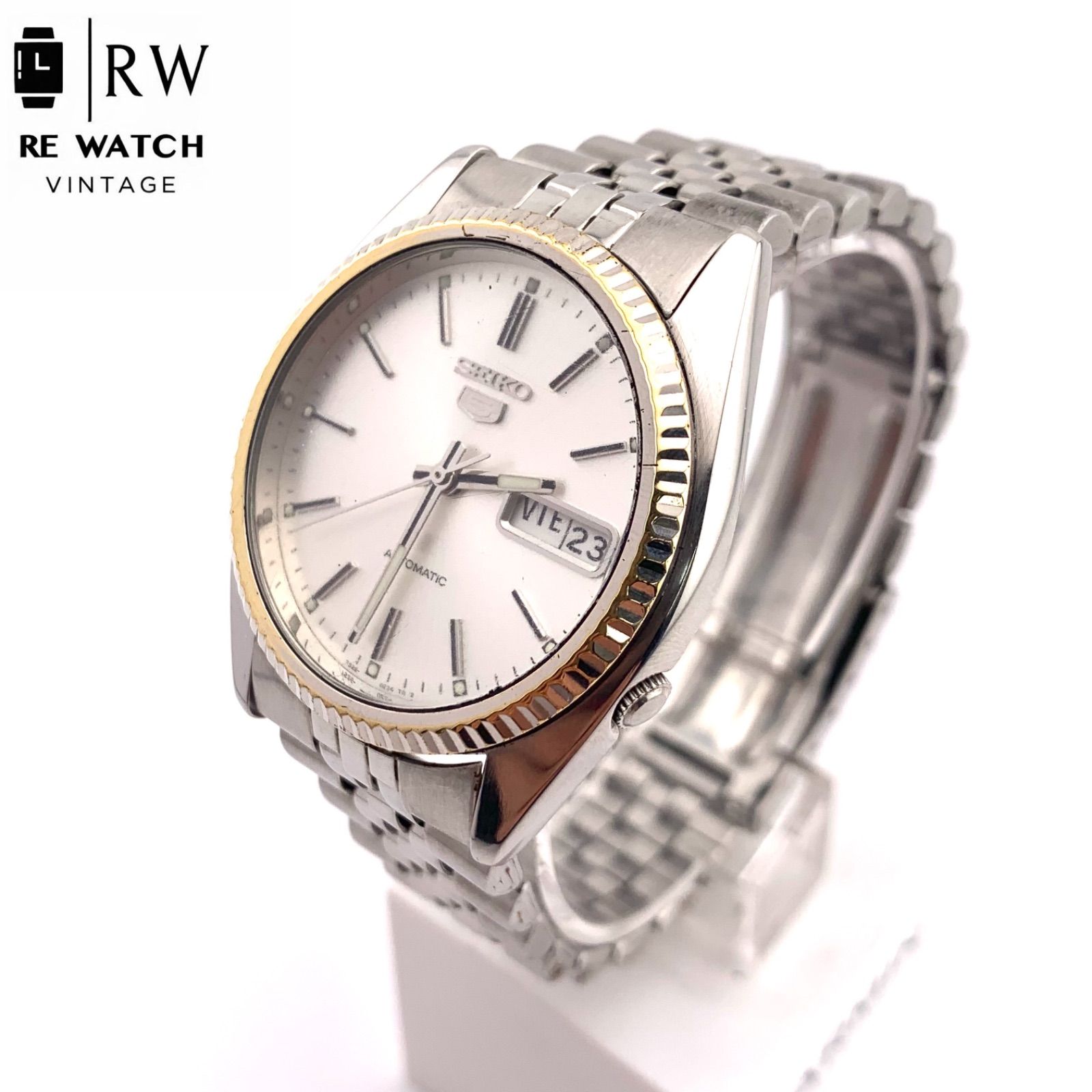 【超希少】セイコー　自動巻　シルバー　7S26-3110 ホワイト 中古】SEIKO 7S26-3110 自動巻き時計 シルバー - メルカリ