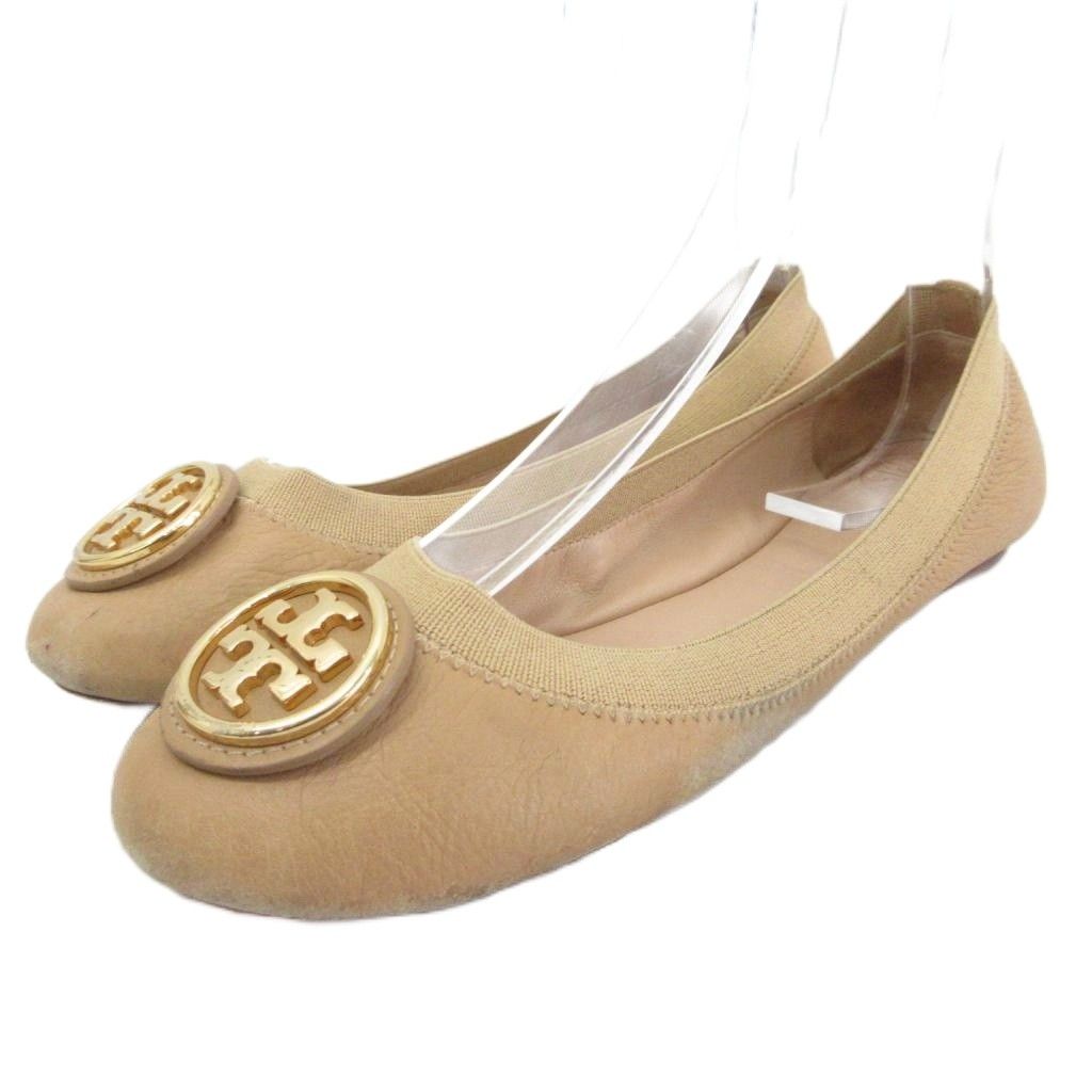 yoccon Tory Burch ベージュ フラットパンプス トリーバーチ TORY BURCH バレエシューズ フラットシューズ パンプス