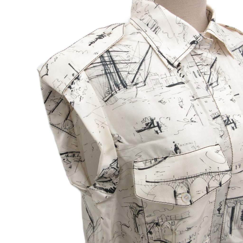 バーバリー BURBERRY シャツワンピース ノースリーブ ミモレ