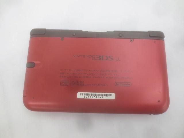 品 ゲーム ニンテンドー3 DS LL 本体 SPR 001 レッド ブラック 動作品