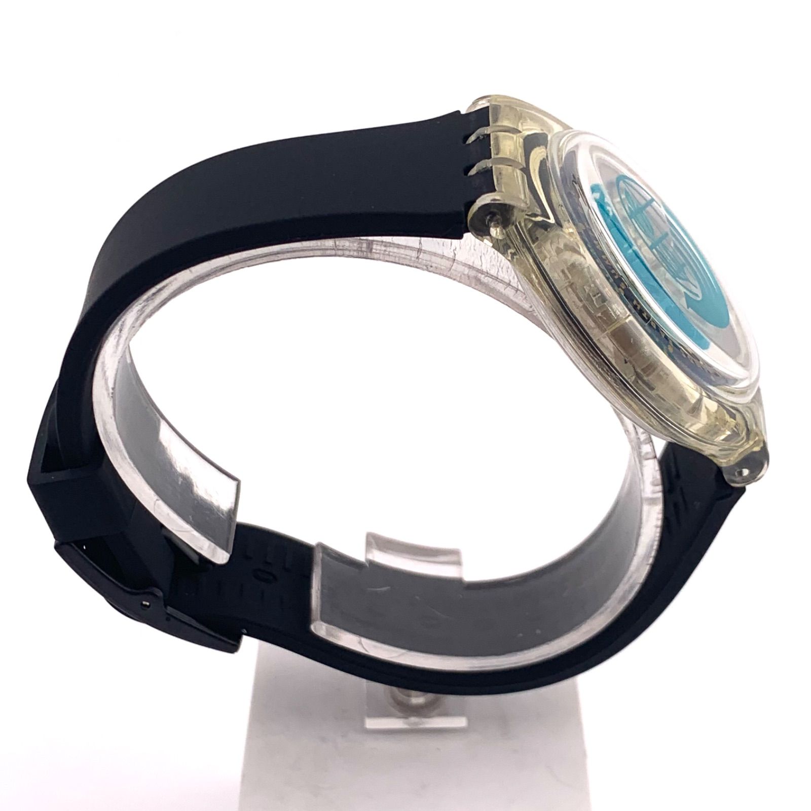 中古】Swatch Summit 92 自動巻き時計 クリア/ブラック - メルカリ