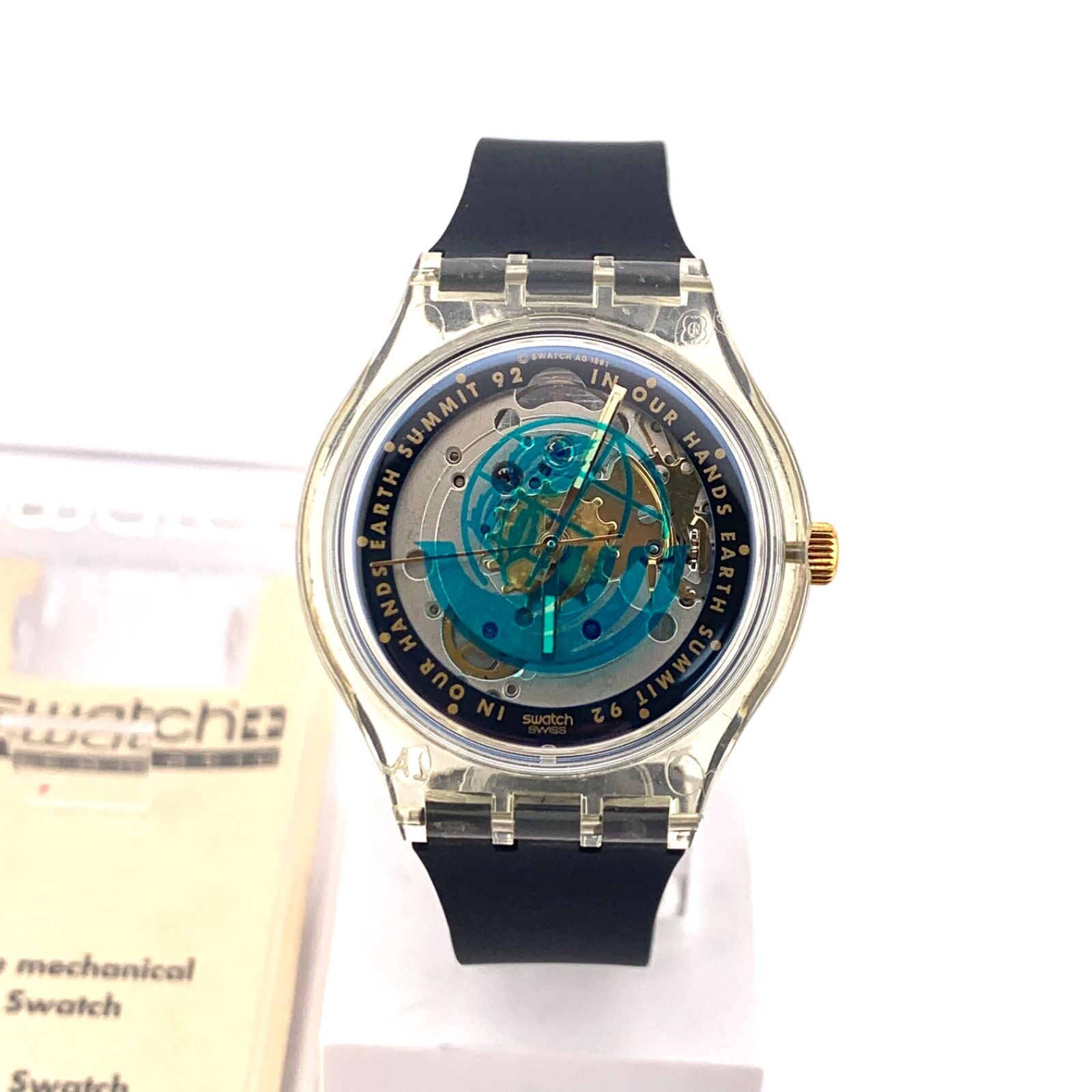 中古】Swatch Summit 92 自動巻き時計 クリア/ブラック - メルカリ