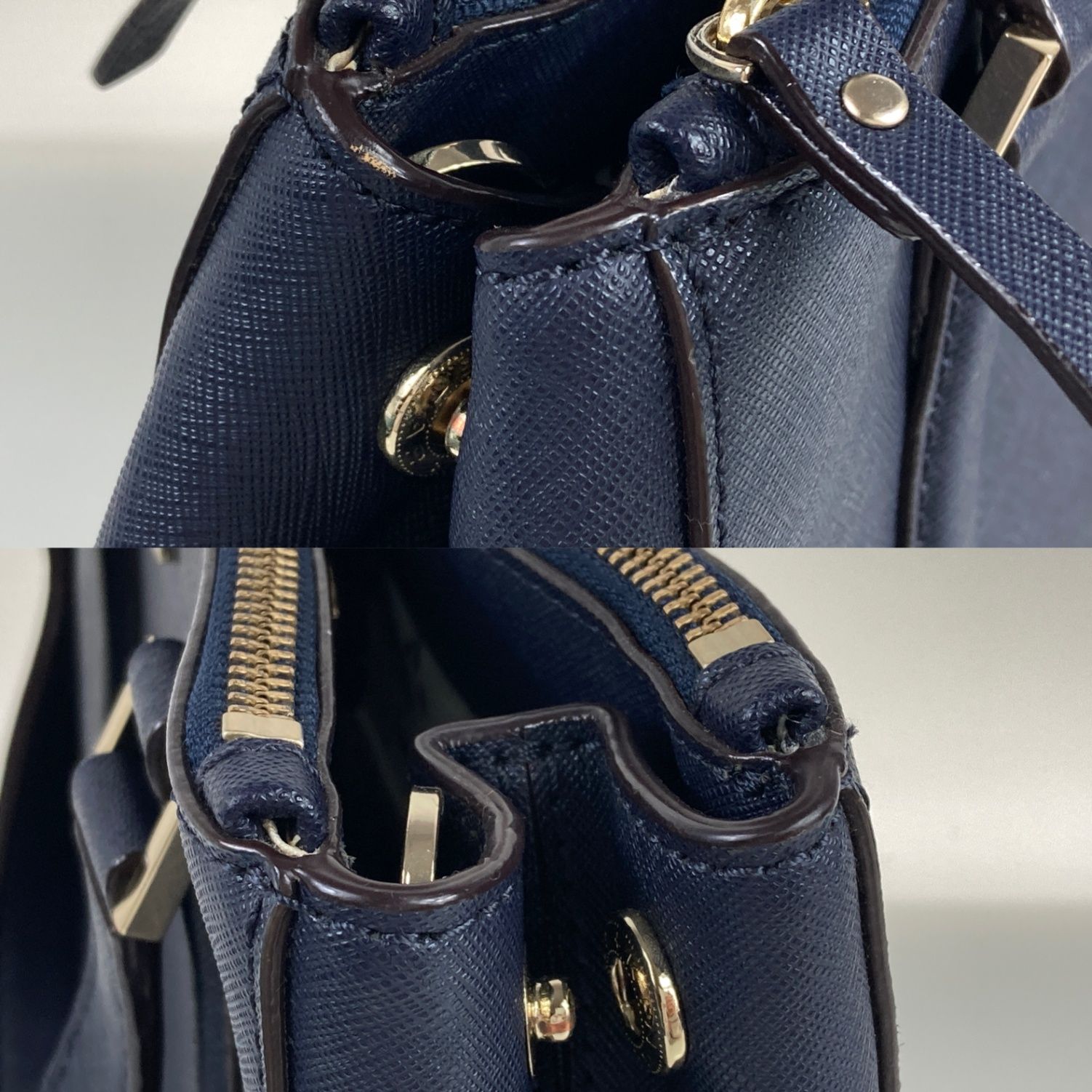 kate spade ケイトスペードネイビー ハンドバッグショルダーバッグ 