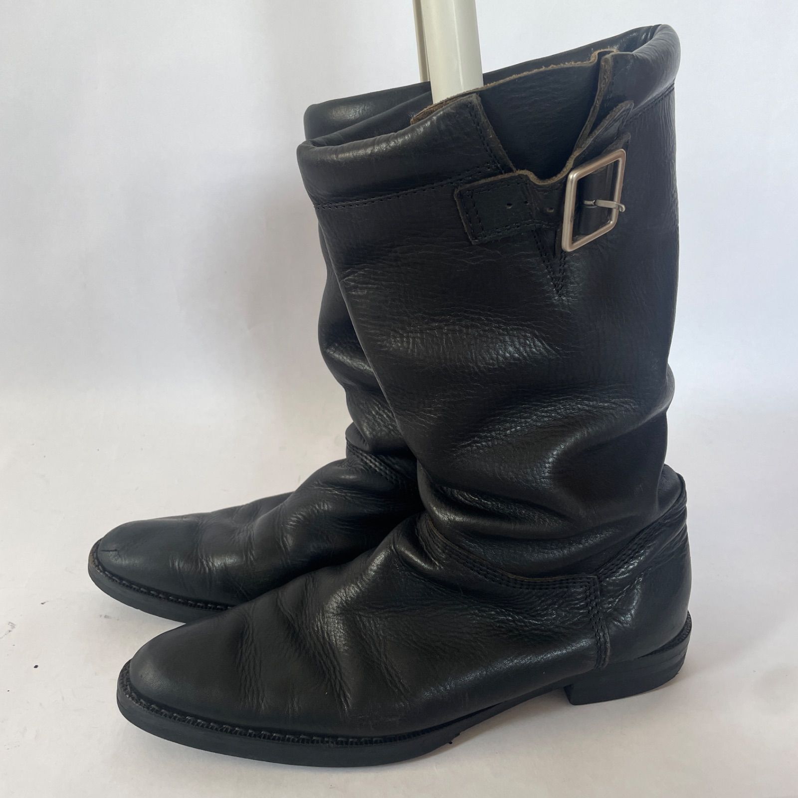 ZUCCA エンジニアブーツ 本革 Mサイズ 黒 希少 zucca ズッカ 本革 ZUCCa エンジニアブーツ M ブラック - メルカリ