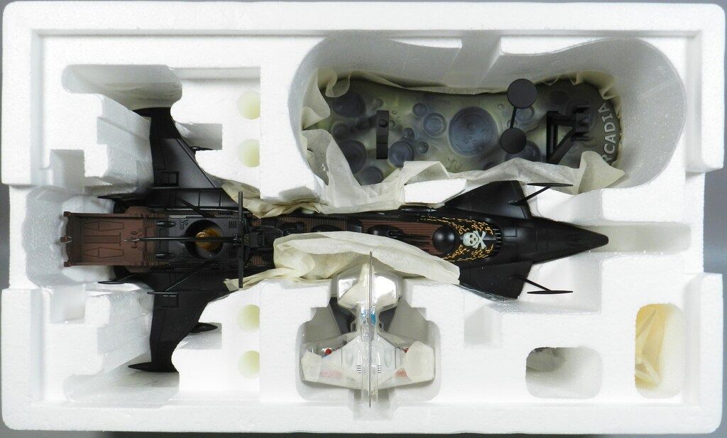 アオシマ ミラクルハウス 新世紀合金 アルカディア号 TV版ブラックver SGM 20 その他 キャラクター玩具 おもちゃ