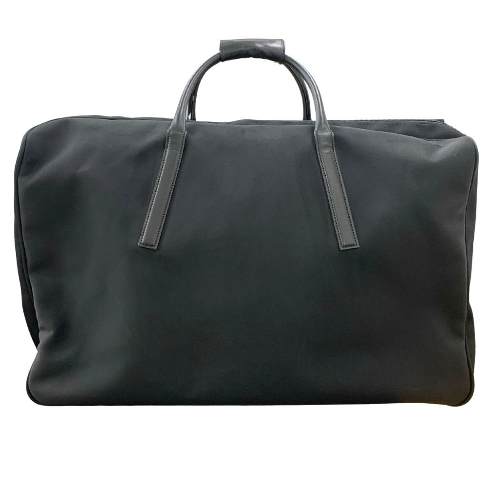 グッチ　旅行バッグ　ボストンバッグ　 ナイロン×レザー グッチ ロゴ ボストンバッグ ナイロン シンプル ブラック 黒 レザー 大