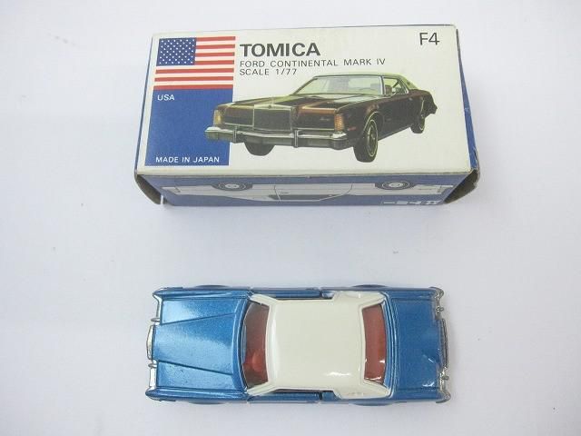 ホビー トミカ 外国車シリーズ 日本製 青箱 F 4 フォードコンチネンタル マーク? 品