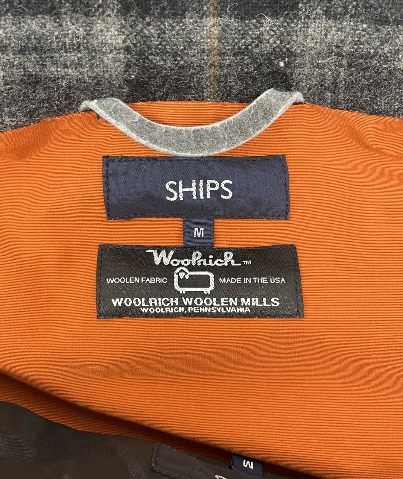 中古 SHIPS WOOLRICH 3WAY ベスト付 マウンテンパーカー Mサイズ 