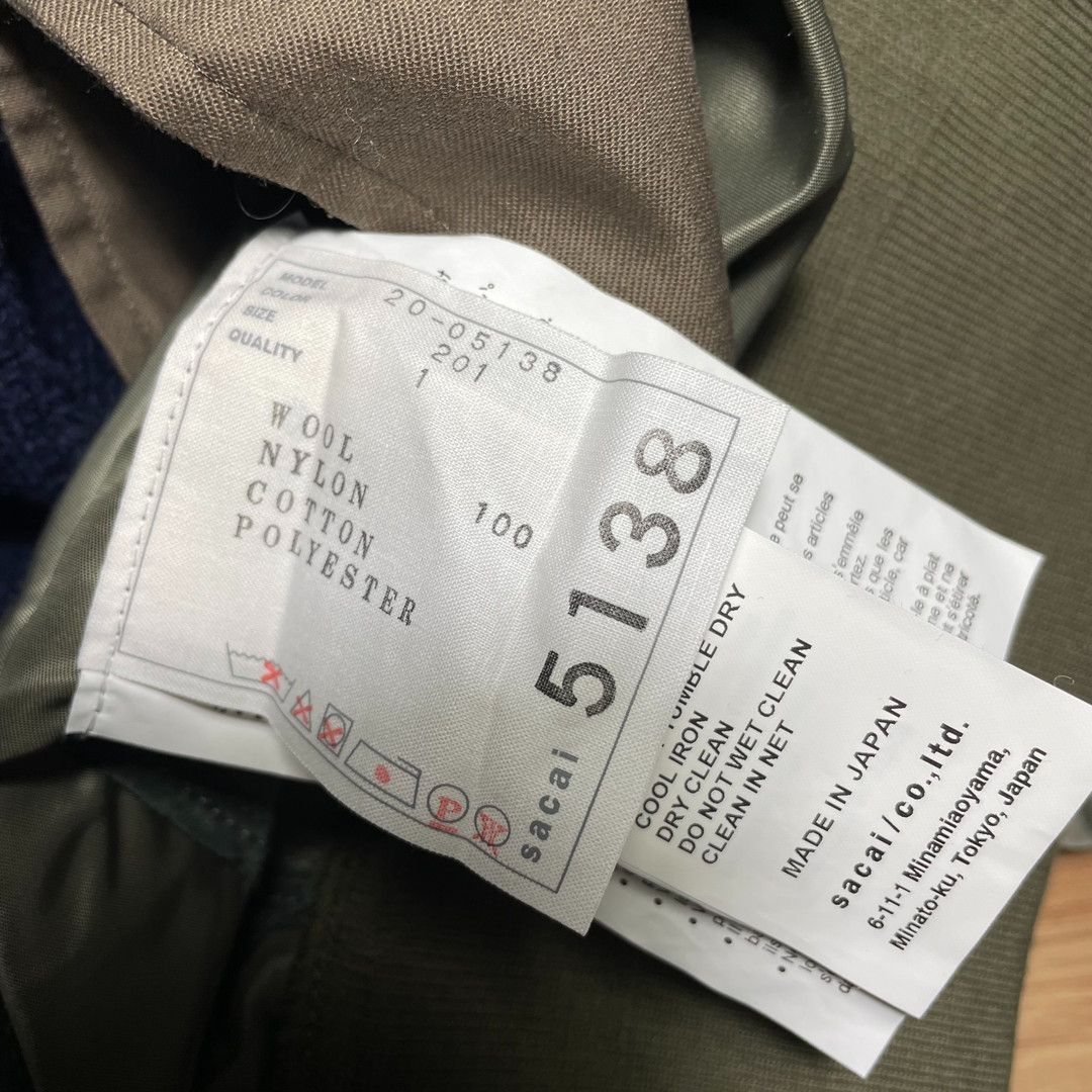 sacai サカイ ミリタリー MA1 ドッキング ロングカーディガン - メルカリ