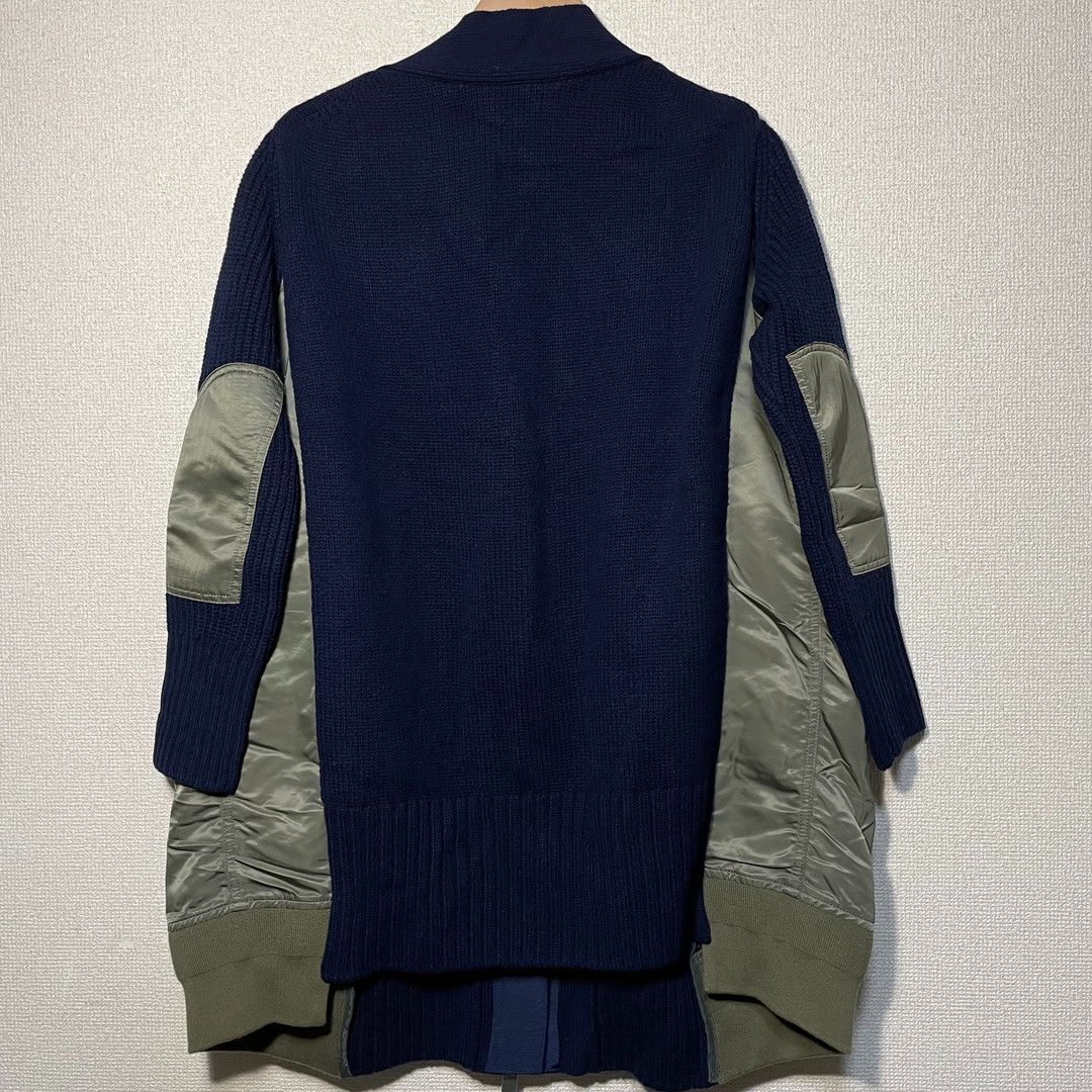 sacai サカイ ミリタリー MA1 ドッキング ロングカーディガン - メルカリ