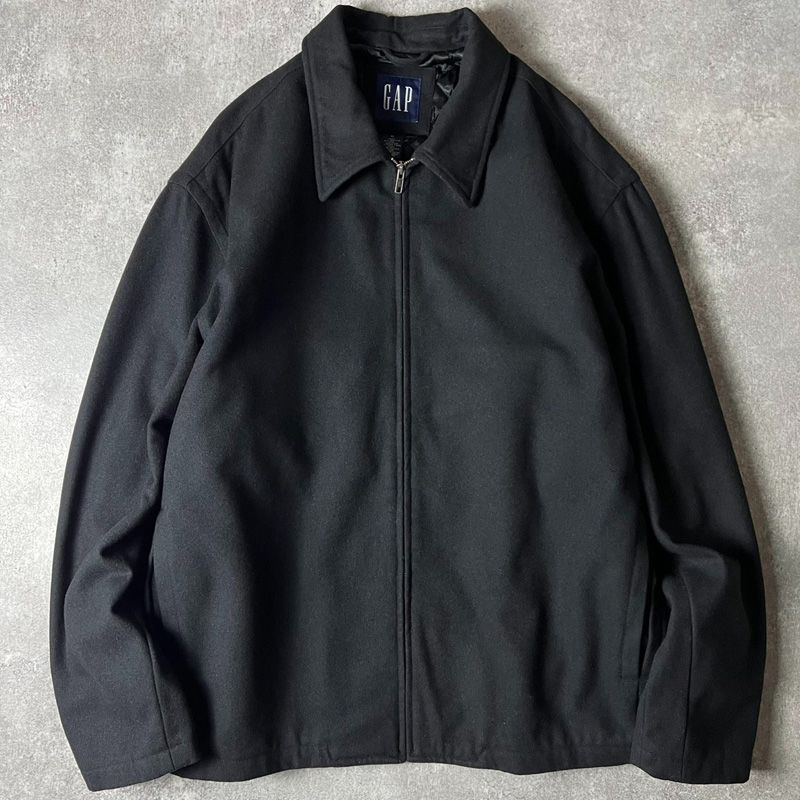 00s GAP 中綿 キルティング ライナー フルジップ ウール ジャケット XL 