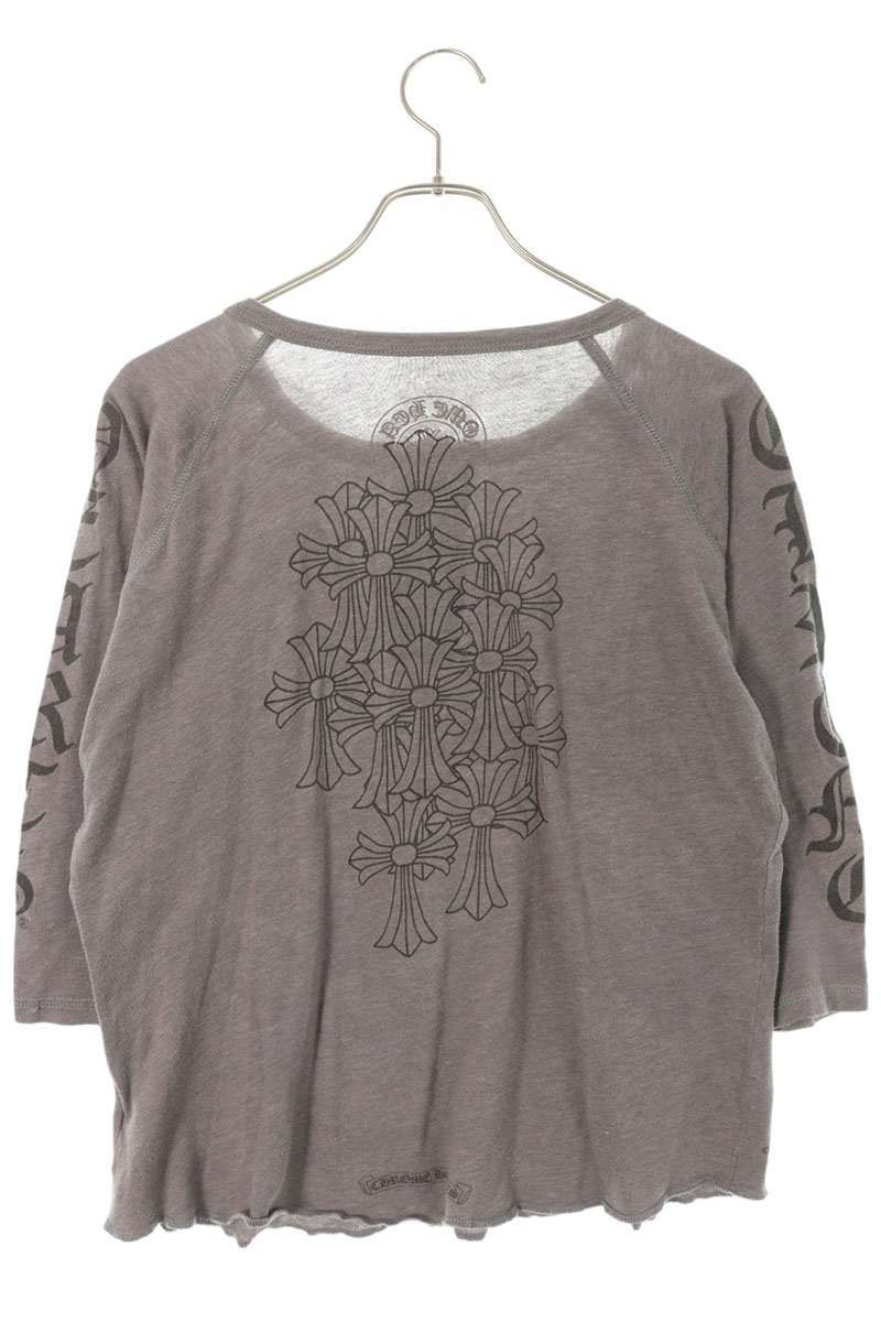 クロムハーツ CH L/S /2 バックセメタリープリントヘンリーネック7分丈