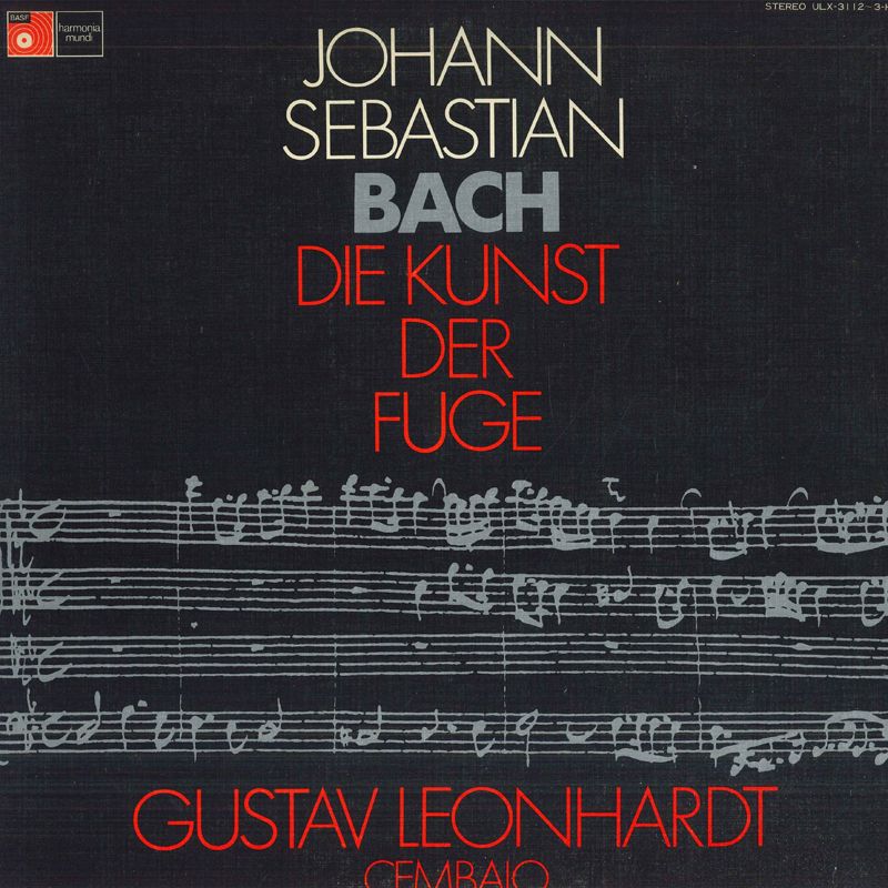 2discs LP ダスタフ・レオンハルト J. S. バッハ: フーガの技法