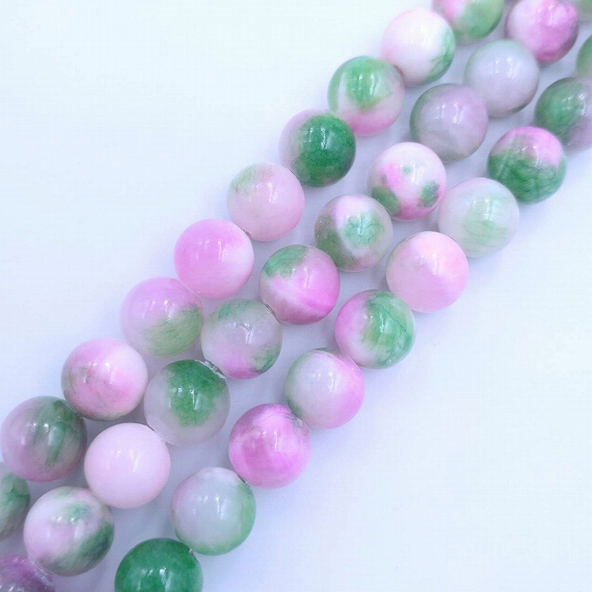 キャンディジェイド XP-25 ラウンド 8 mm 連売り 天然石 パステル カラフル パワーストーン ブレスレット ビーズクラブ - メルカリ