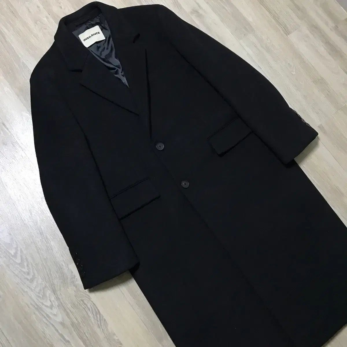 INSILENCE インサイレンス カシミア チェスター ロングコート ブラック