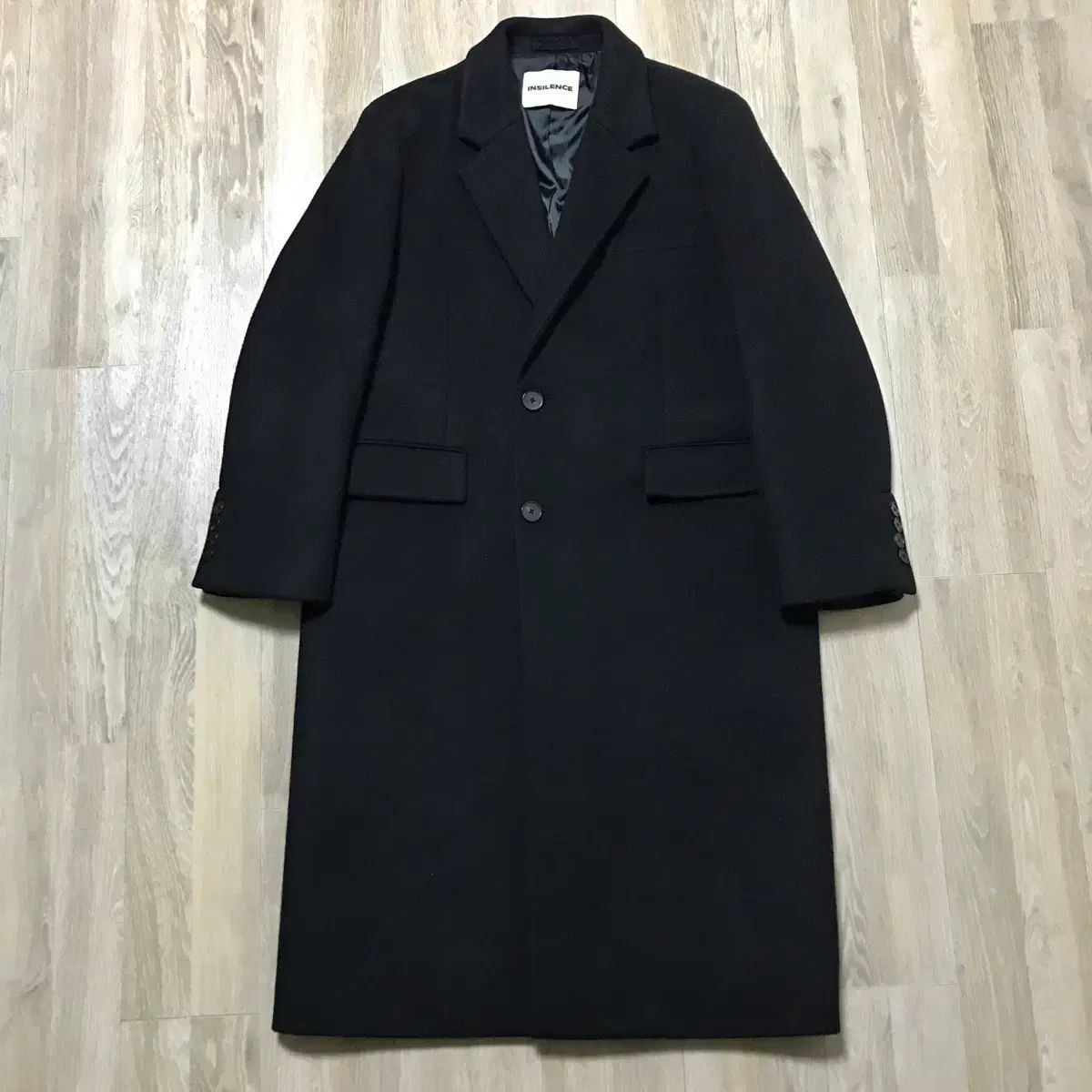 INSILENCE インサイレンス カシミア チェスター ロングコート ブラック