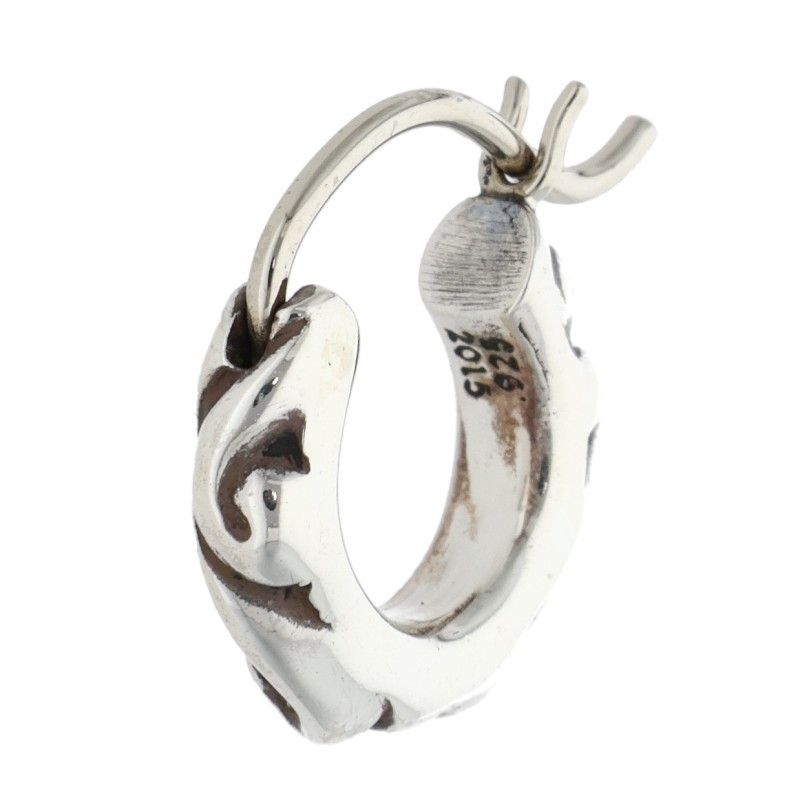 クロムハーツ TNY HOOP SCRL/タイニースクロールフープ シルバーピアス