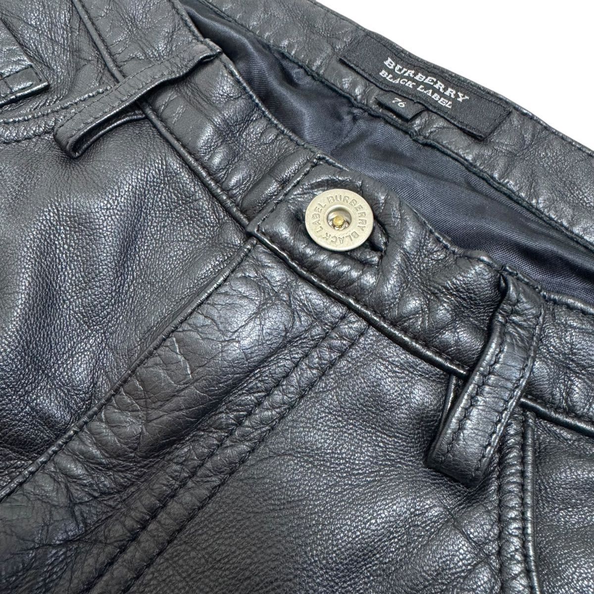 山羊革 ライダース】BURBERRY BLACK LABEL バーバリー ビンテージ