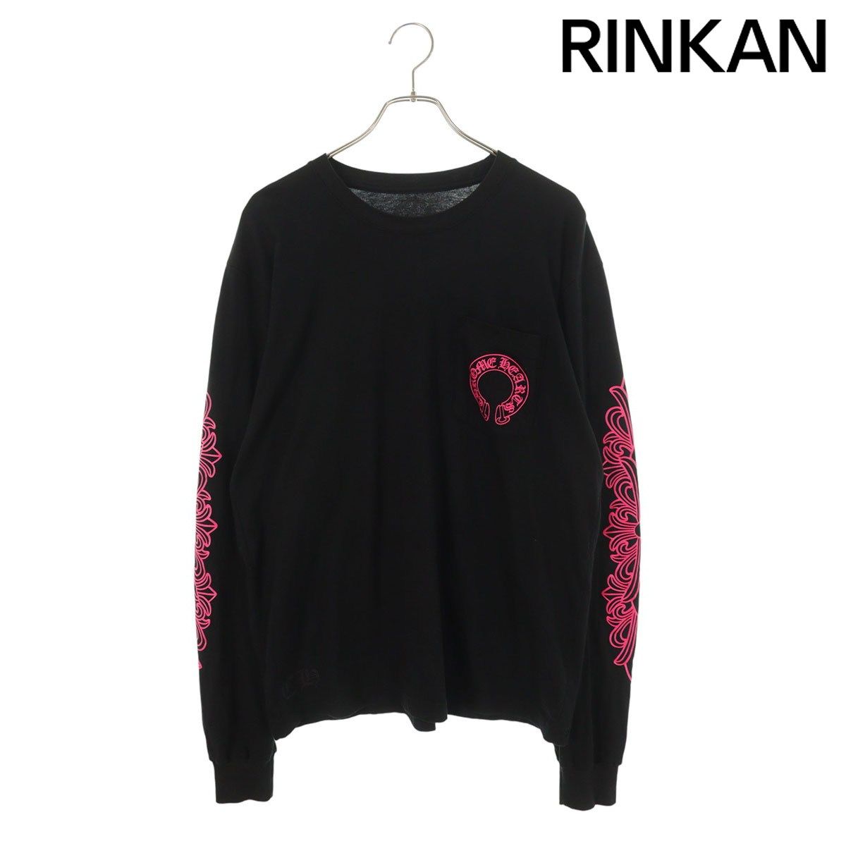 クロムハーツ CH L S 1 袖フローラルバックホースシュープリント長袖