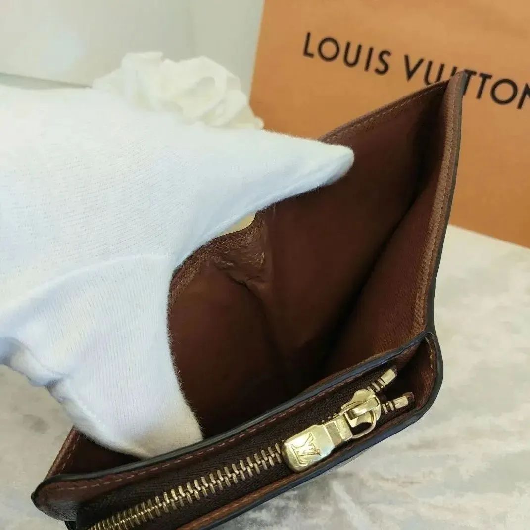 LOUIS VUITTON ヴィトン ポルトパピエジップ モノグラム 2つ折り財布