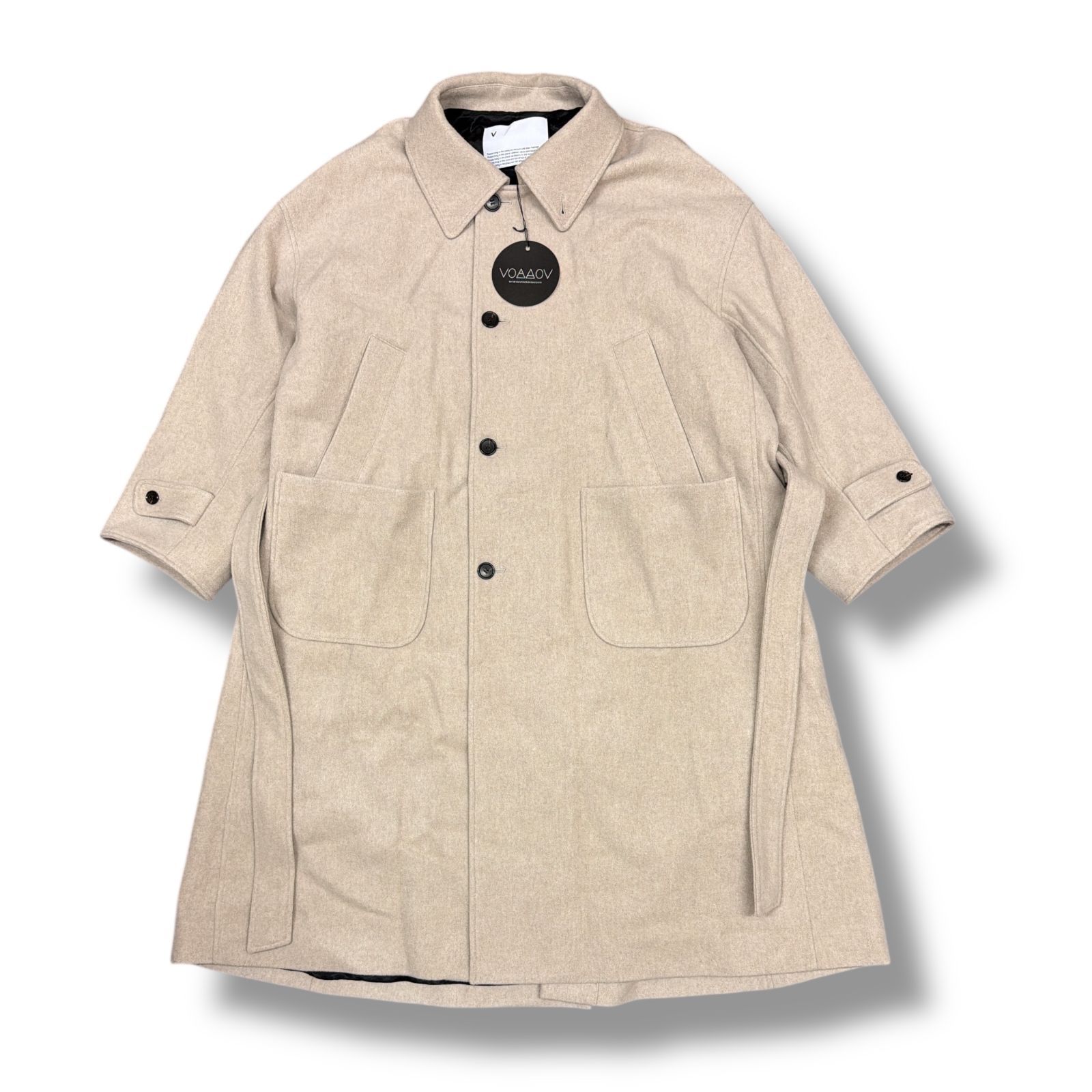 参考上代69300円 未使用 VOAAOV 2024AW SUPER 100 WOOL BEABER COAT