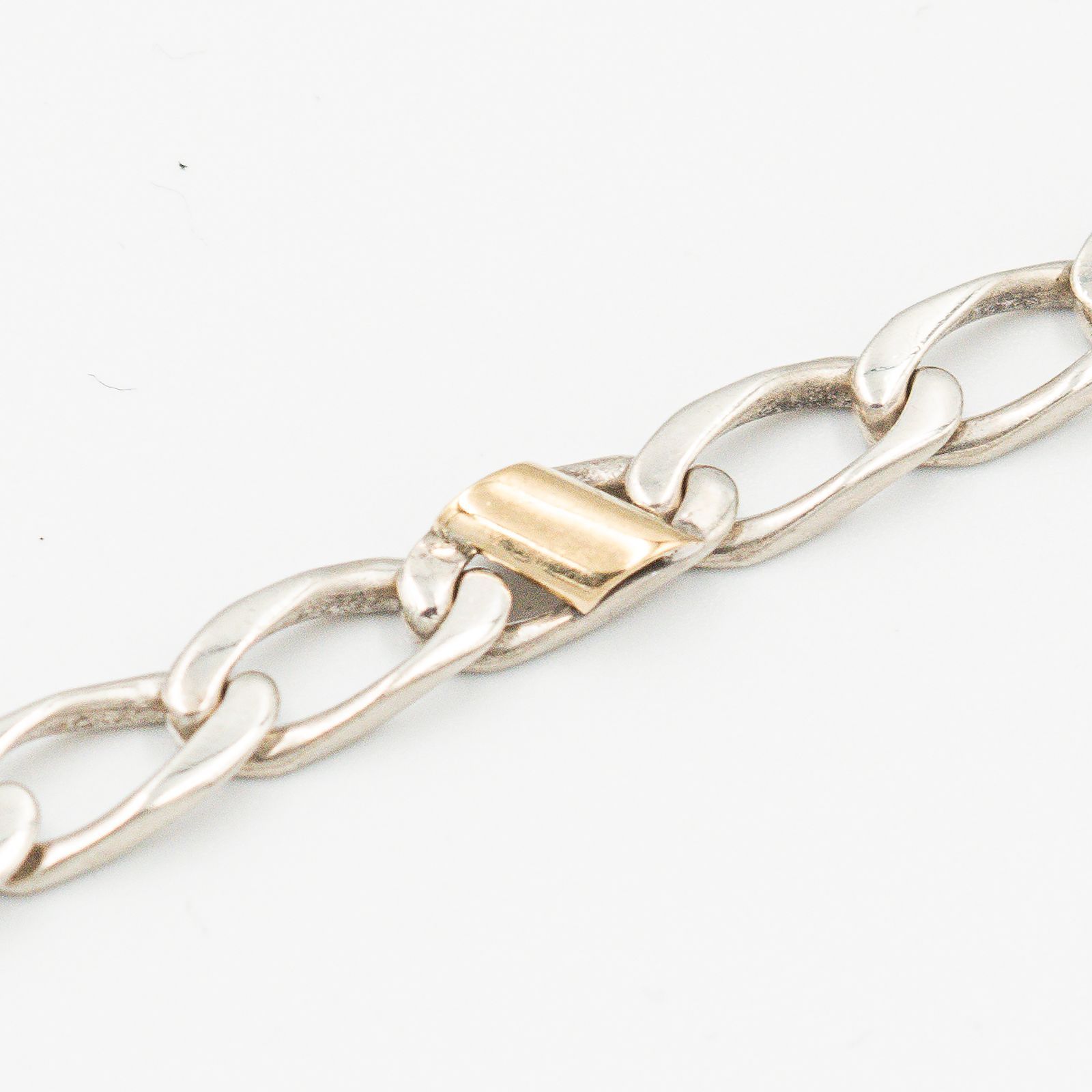 ティファニー TIFFANY フィガロチェーン ブレスレット　　 ビンテージ ヴィンテージ ティファニー フィガロチェーン ブレスレット 21.8cm 90s