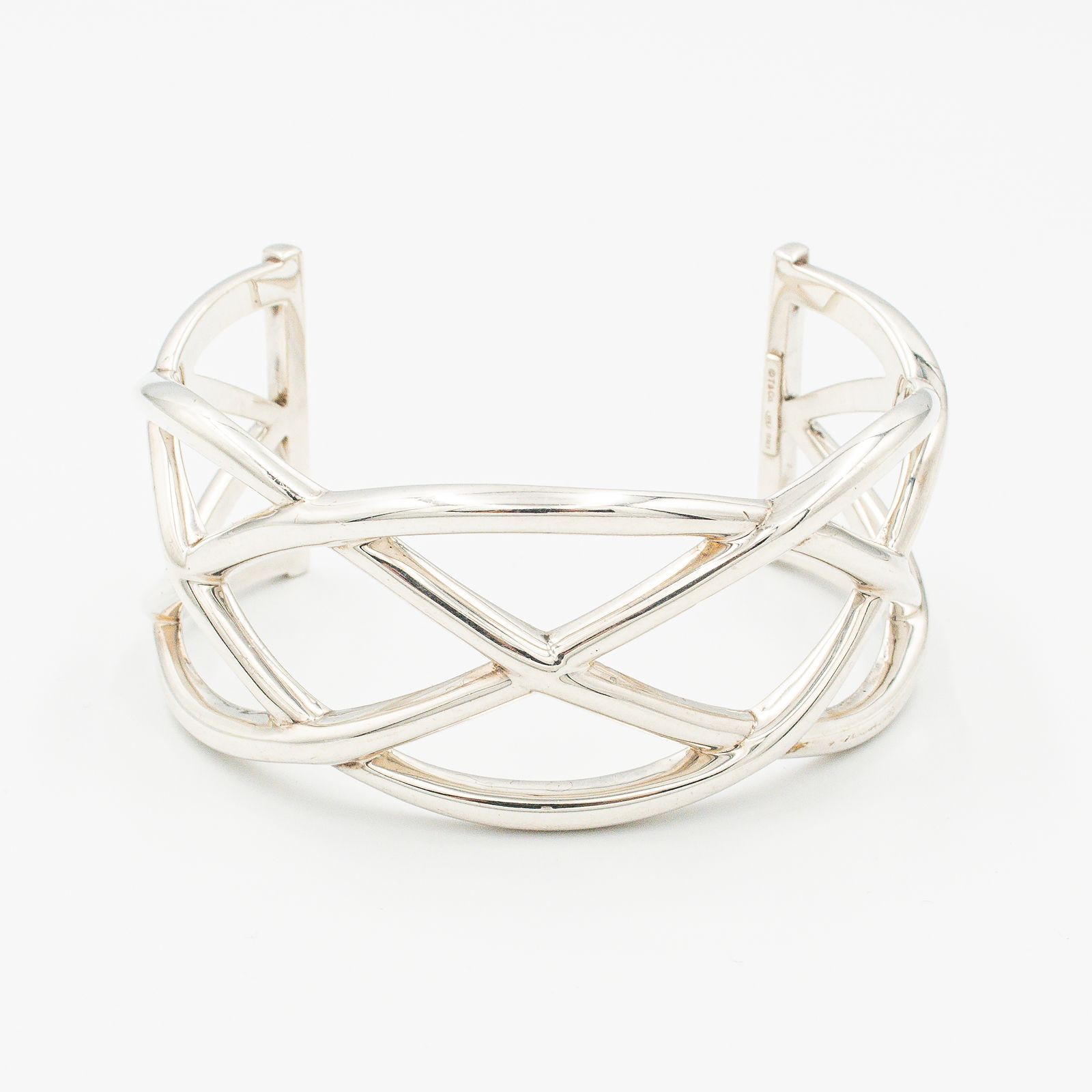 ティファニー ケルティック ノット ワイド カフ バングル シルバー