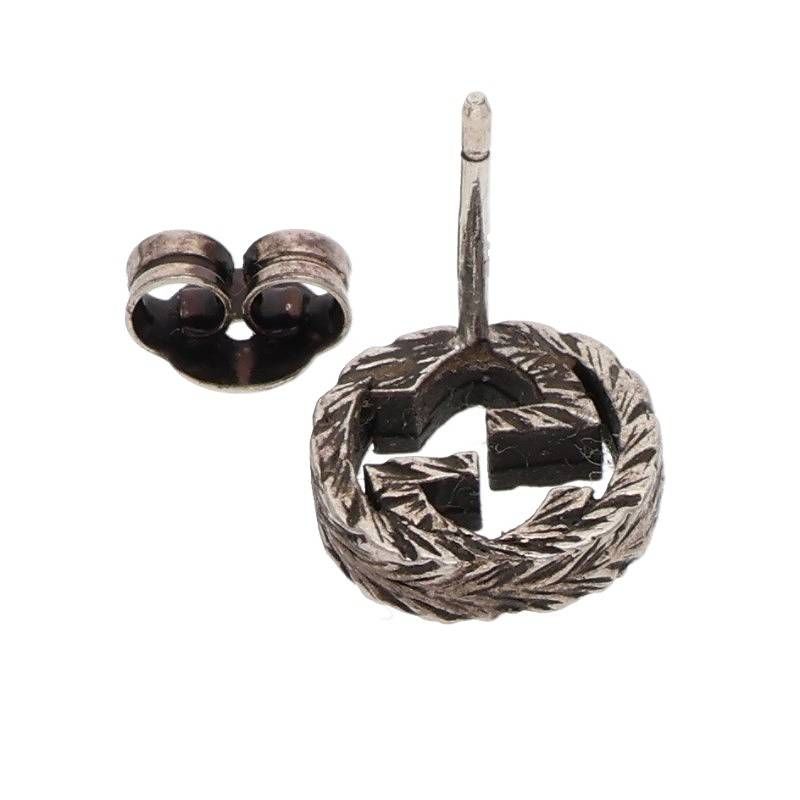 GUCCI インターロッキング　スタッズピアス GUCCI グッチ インターロッキング スタッズ ピアス シルバー 925 2.7g