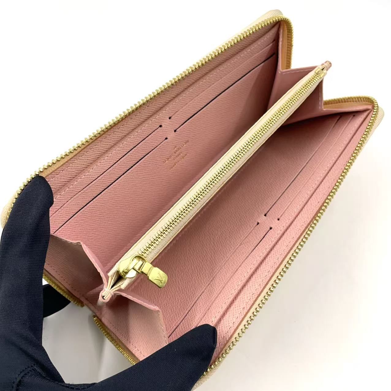 ★ルイヴィトン★ ダミエ アズール ポルトフォイユクレマンス ローズバレリーヌ LOUIS VUITTON ポルトフォイユ クレマンス ダミエアズール ダミエ