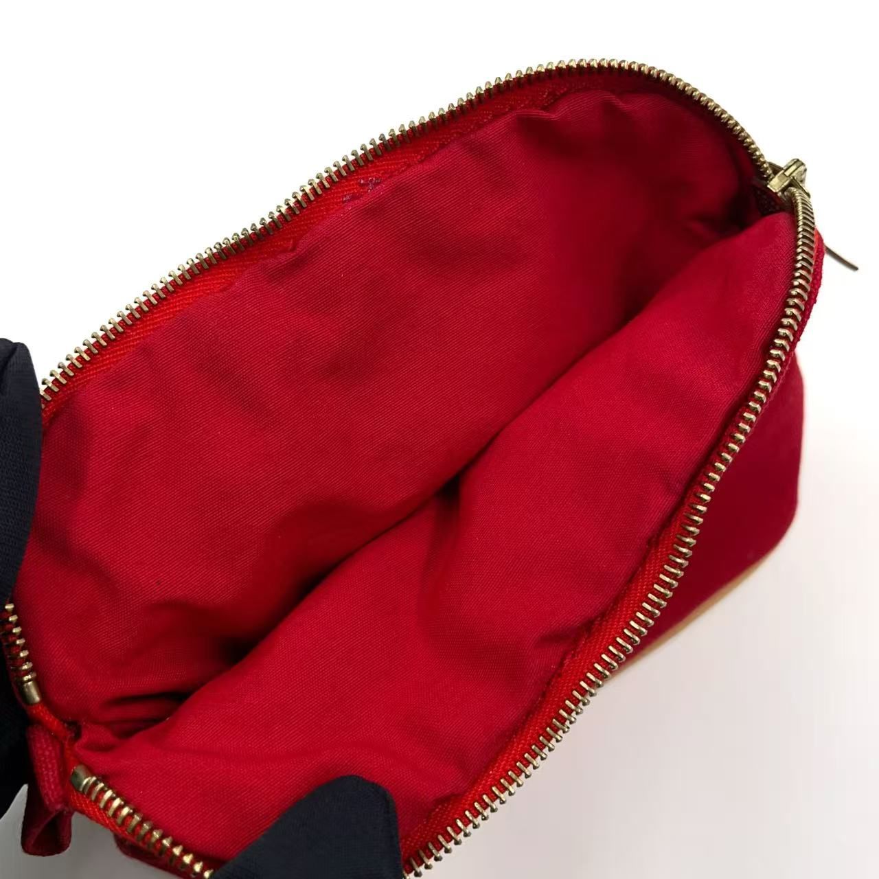 HERMES ボリード 16 ミニ コットン レッド ポーチ ゴールド - メルカリ