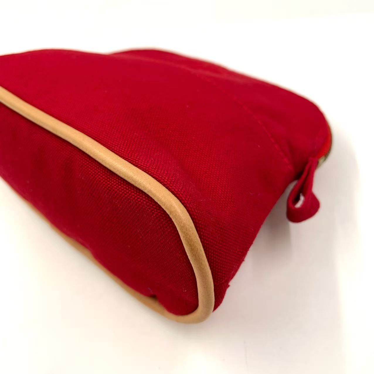 HERMES ボリード 16 ミニ コットン レッド ポーチ ゴールド - メルカリ