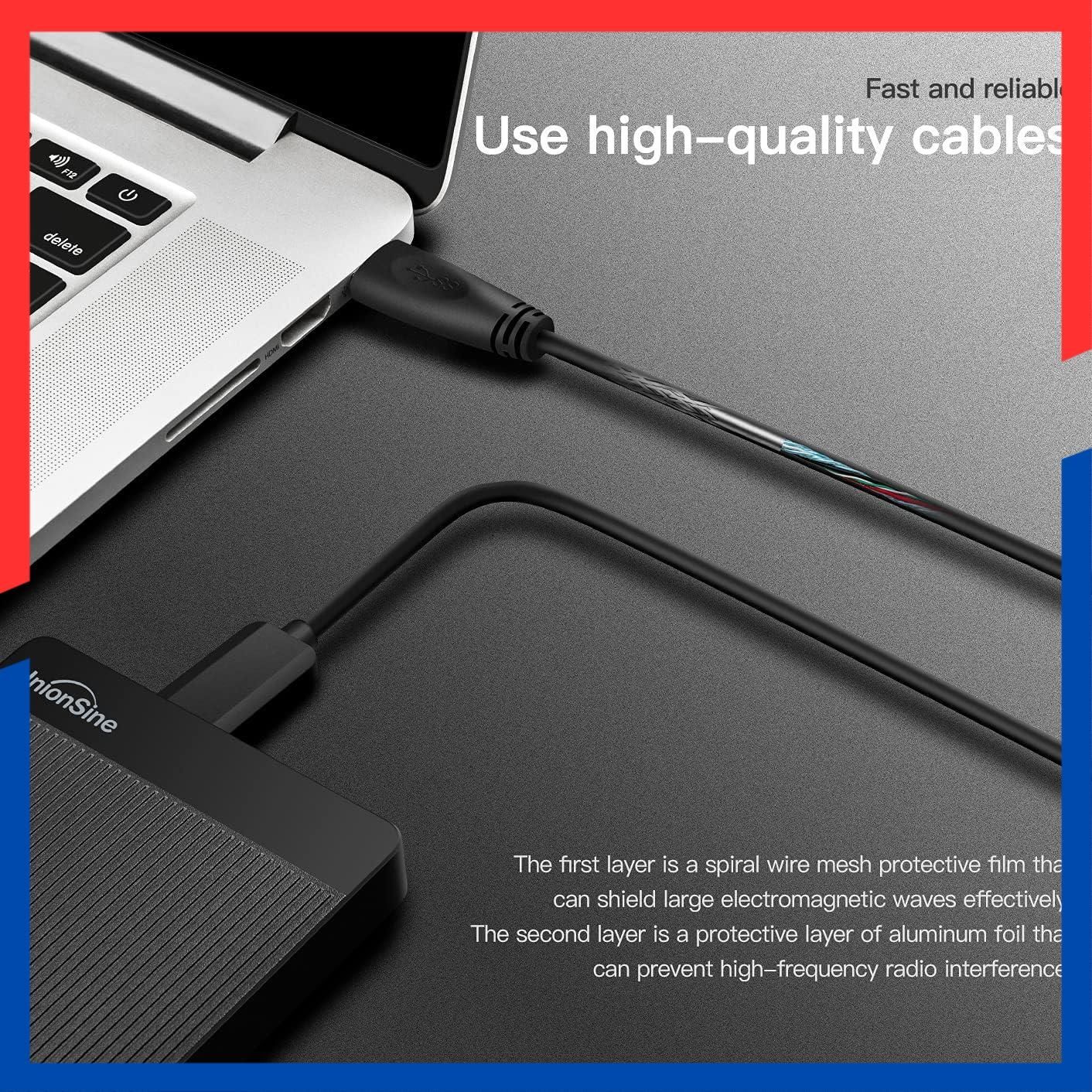 在庫処分】UnionSine 1TB 外付けハードディスク超薄型外付けHDD