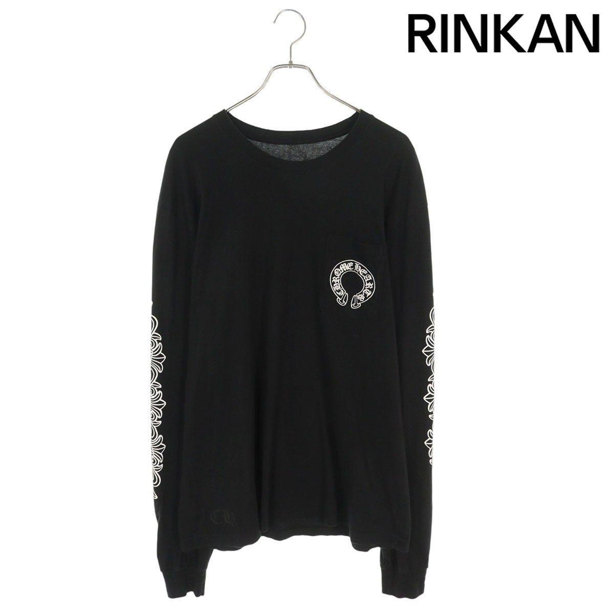 クロムハーツ CH L/S /1 袖フローラルバックホースシュープリント長袖