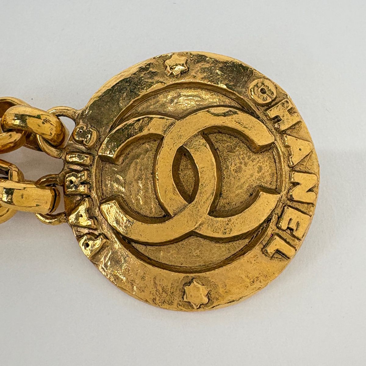 シャネル CHANEL ココマーク チェーン ベルト CCマーク 2連 ベルト GP